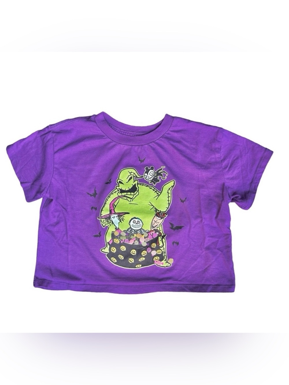 Disney The Nightmare Before Christmas Oogie Boogie Halloween purple tee size 7/8